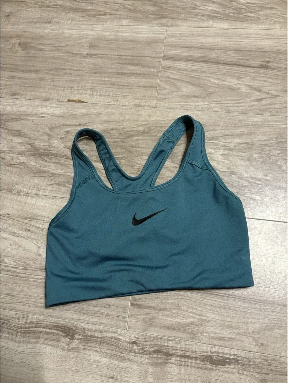 Women's Nike Sports Bra Unpadded Size M Dri-Fit Turquoise